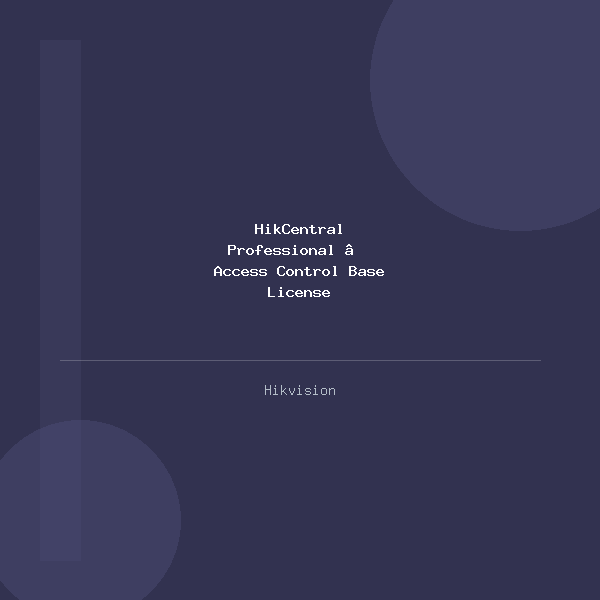 HikCentral Professional — Access Control Base License